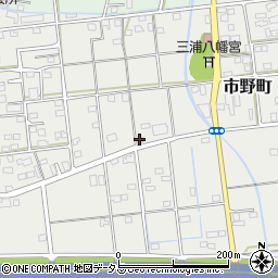 静岡県浜松市中央区市野町344周辺の地図