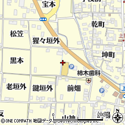 京都府木津川市山城町上狛内瀬周辺の地図
