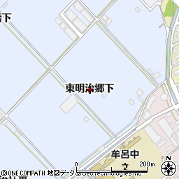 愛知県豊橋市牟呂町東明治郷下周辺の地図