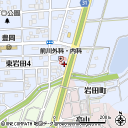 岩田調剤薬局周辺の地図