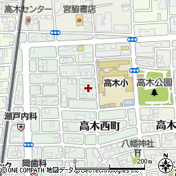 兵庫県西宮市高木西町24周辺の地図