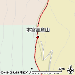 本宮高倉山周辺の地図