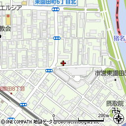 ファミリーマート東園田町６丁目店周辺の地図