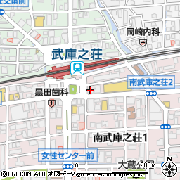 尼崎信用金庫武庫之荘駅南出張所周辺の地図