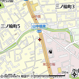 愛知県豊橋市三ノ輪町本興寺1-7周辺の地図