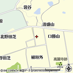 京都府木津川市山城町上狛口勝山周辺の地図