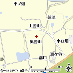 京都府木津川市山城町上狛奥勝山周辺の地図