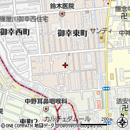 大阪府寝屋川市御幸東町周辺の地図