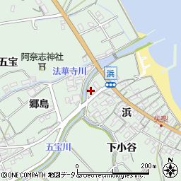 愛知県知多郡美浜町豊丘浜10周辺の地図