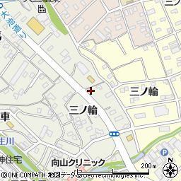 愛知県豊橋市向山町三ノ輪9周辺の地図