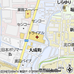 スーパーセンタートライアル寝屋川大成店周辺の地図