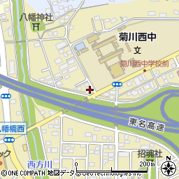 中日新聞菊川専売店周辺の地図