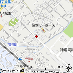 兵庫県加古川市尾上町今福周辺の地図
