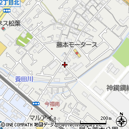兵庫県加古川市尾上町（今福）周辺の地図