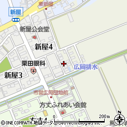 静岡県袋井市新屋4丁目1周辺の地図