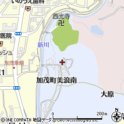 京都府木津川市加茂町美浪南17周辺の地図