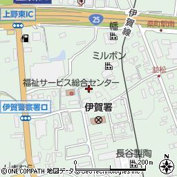 伊賀建築業協組周辺の地図