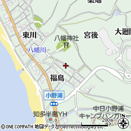 愛知県知多郡美浜町小野浦周辺の地図