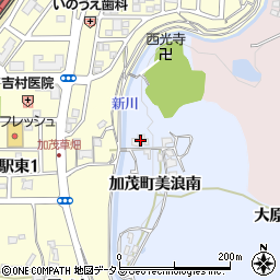 京都府木津川市加茂町美浪南77周辺の地図