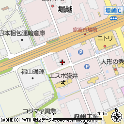 静岡県袋井市堀越438-1周辺の地図