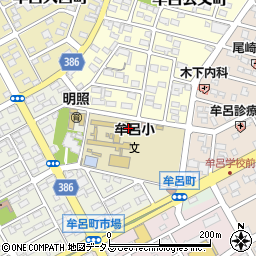 牟呂校区　市民館周辺の地図