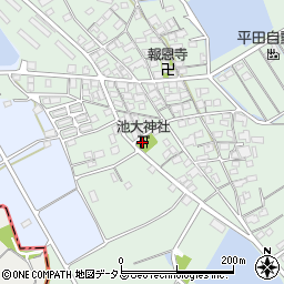 池大神社周辺の地図