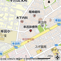 牟呂診療所周辺の地図