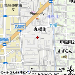 兵庫県西宮市丸橋町4周辺の地図