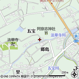 愛知県知多郡美浜町豊丘五宝周辺の地図