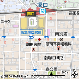 三井のリハウス塚口センター周辺の地図
