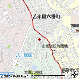 兵庫県芦屋市岩園町49-30周辺の地図