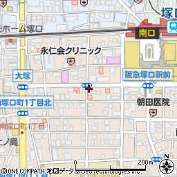 ぢどり亭 阪急塚口店周辺の地図