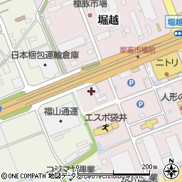 静岡県袋井市堀越436-2周辺の地図