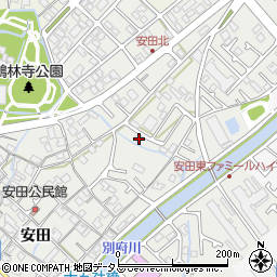 兵庫県加古川市尾上町安田75周辺の地図