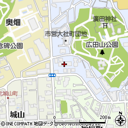 おそうじ本舗　西宮・甲陽園店周辺の地図