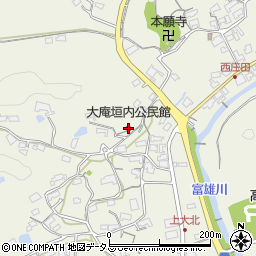 大庵垣内公民館周辺の地図