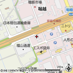 静岡県袋井市堀越439-2周辺の地図