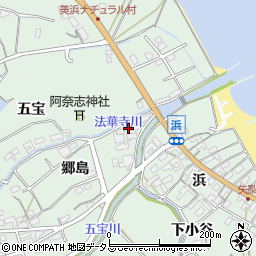 愛知県知多郡美浜町豊丘郷島64周辺の地図