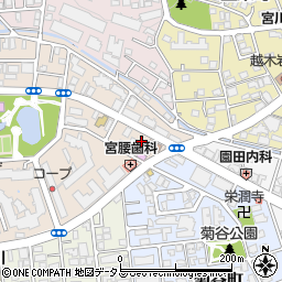 兵庫県西宮市樋之池町5周辺の地図