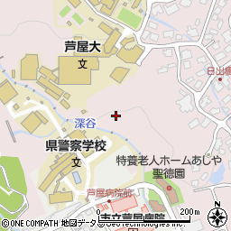兵庫県芦屋市剣谷22周辺の地図