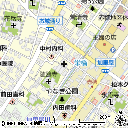 神戸新聞赤穂専売所周辺の地図
