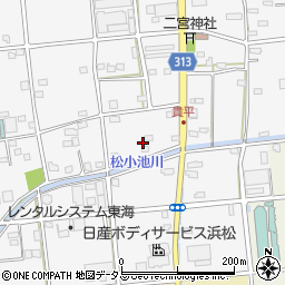 静岡県浜松市中央区貴平町341周辺の地図