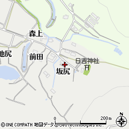 愛知県豊橋市岩崎町坂尻周辺の地図