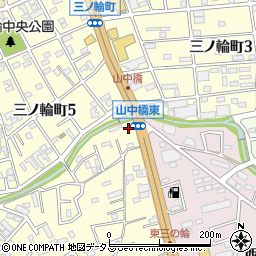 愛知県豊橋市三ノ輪町本興寺58周辺の地図