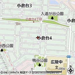 兵庫県神戸市北区小倉台周辺の地図