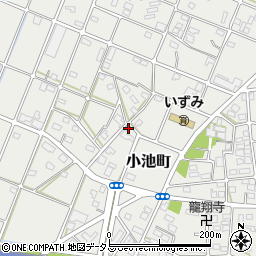 静岡県浜松市中央区小池町周辺の地図