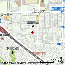 コーポ東園田周辺の地図