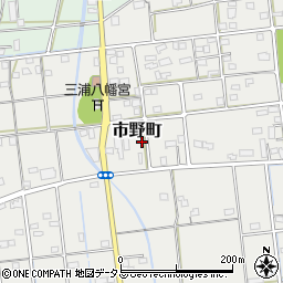 静岡県浜松市中央区市野町283周辺の地図