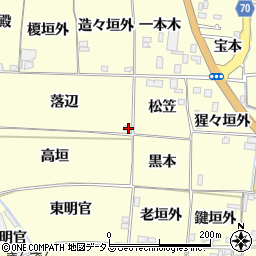 京都府木津川市山城町上狛落辺1-1周辺の地図