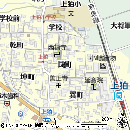 京都府木津川市山城町上狛艮町周辺の地図